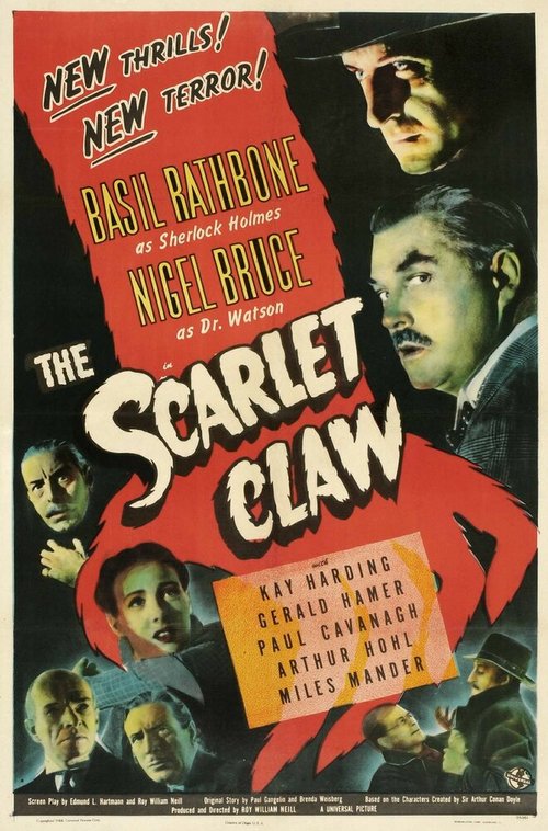Обложка (Постер) Шерлок Холмс: Багровый коготь / The Scarlet Claw (1944) SATRip Обложка (Постер) Шерлок Холмс: Багровый коготь / The Scarlet Claw (1944) SATRip