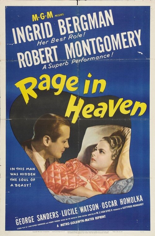 Обложка (Постер) Ярость в небесах / Rage in Heaven (1941) SATRip Обложка (Постер) Ярость в небесах / Rage in Heaven (1941) SATRip